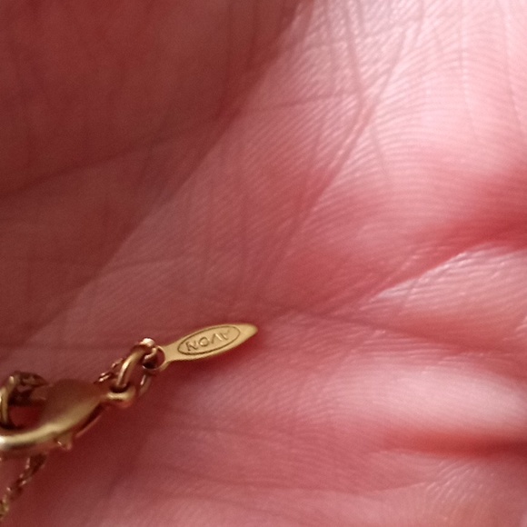 Vintage SP Avon Peridot necklace - Picture 4 of 6